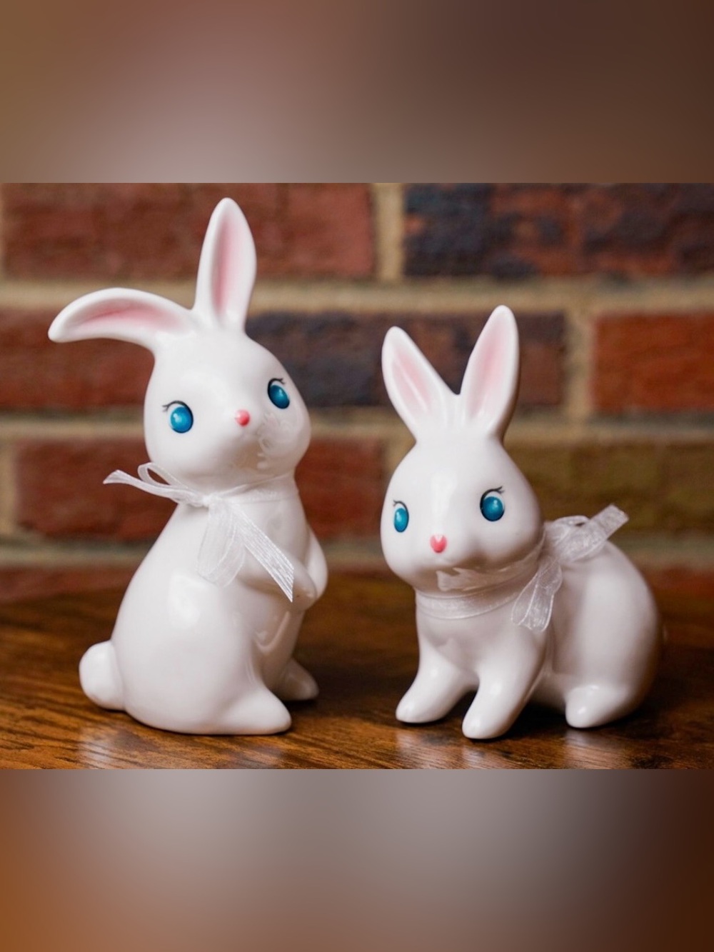 Target Spritz Easter Ceramic Bunnies 2022 - Set of 2 Highly Collectible Rare